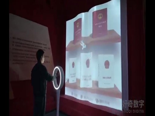  Leap motion intelligent bracelet somatosensory interactive projection virtual book flipping