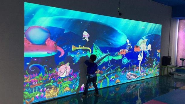  Wall interactive projection