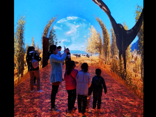  Immersive space LED screen Time tunnel - curious digital technology