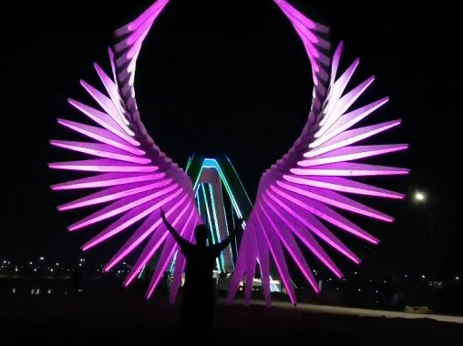  Body feeling interactive luminous wings