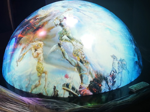  Spherical screen projection system integration - Suzhou Curiosity Digital Technology Co., Ltd