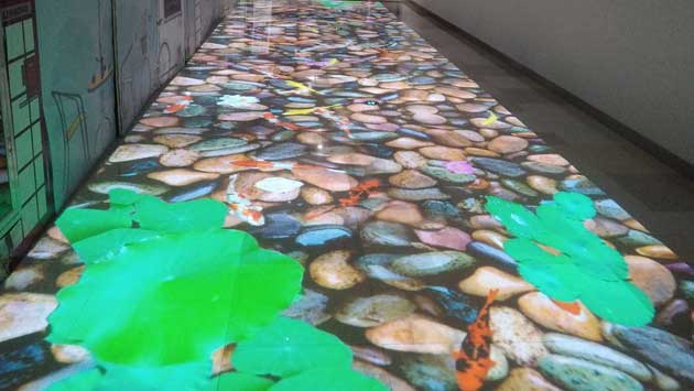  Ground interactive projection - curious digital technology