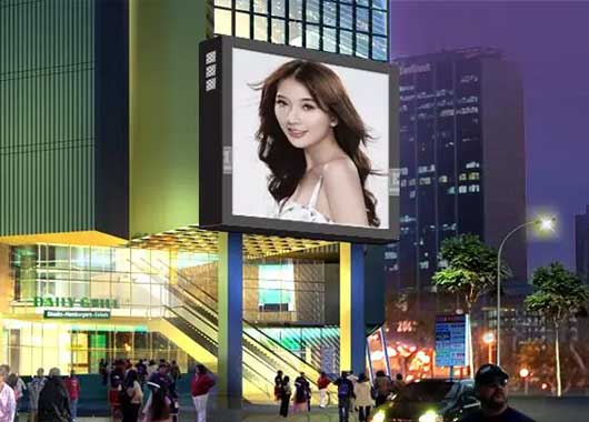  Application scenario of LED display screen and electronic splicing screen in commercial center