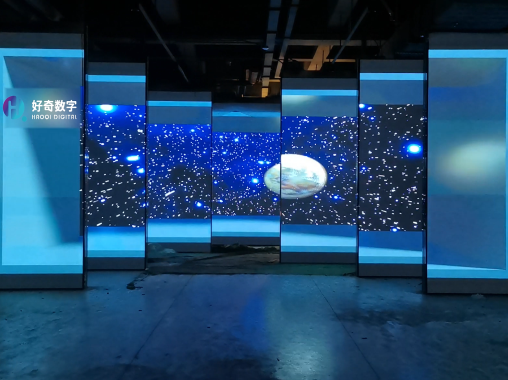  LED display seven screen naked eye 3D
