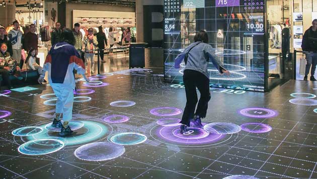  Ground interactive projection - curious digital technology