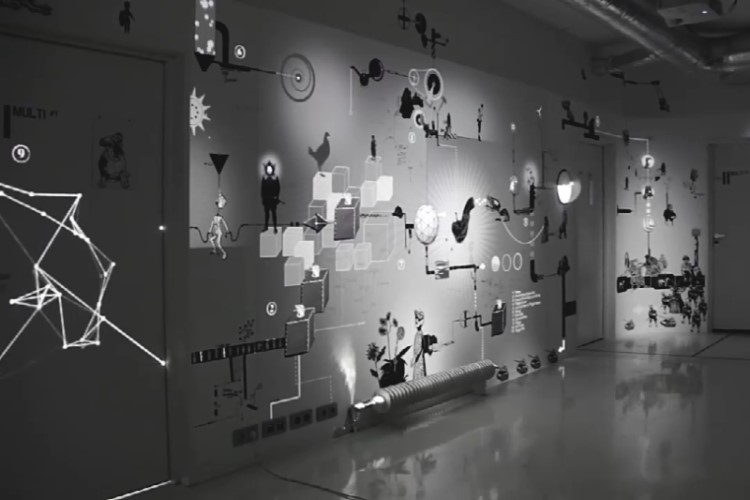  Ink conductive interactive wall practice- Suzhou Qiuqi Digital Technology Co., Ltd