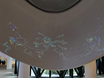  Content deduction of multimedia arc screen projection in unicorn exhibition hall