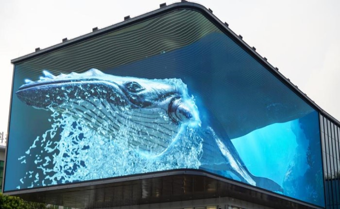  Outdoor naked eye 3D screen - curious digital technology