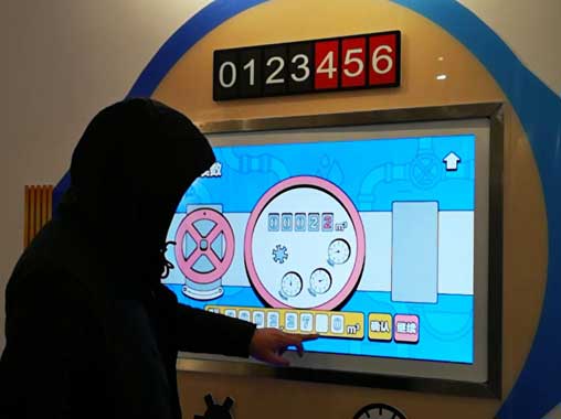  Hangzhou Youth Water saving Science and Technology Museum Exhibition Hall Multimedia LCD Touch One Machine Water saving Interaction