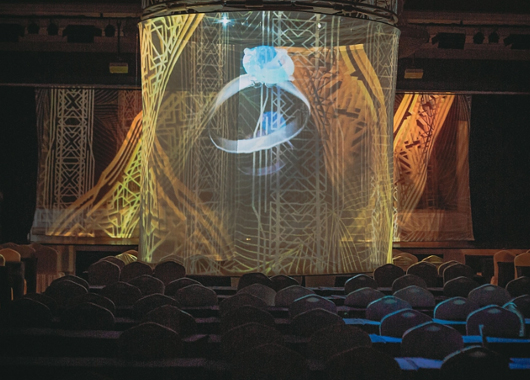  The application scene of holographic screen in the wedding scene - curious digital technology