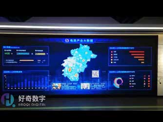  Big data visualization and big screen interaction - curious digital technology