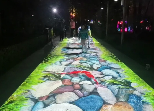  Application scenario of immersive projection in park