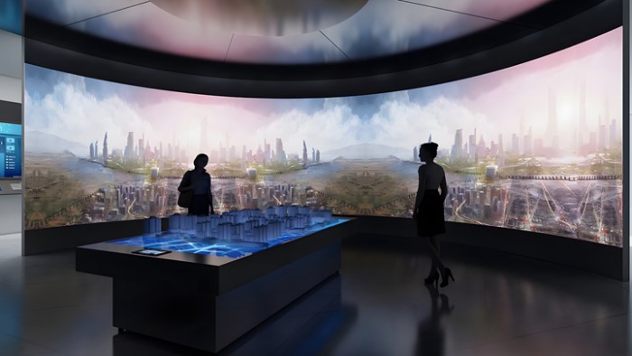  The significance and advantages of arc screen projection in the exhibition hall - Suzhou Curiosity Digital Technology Co., Ltd