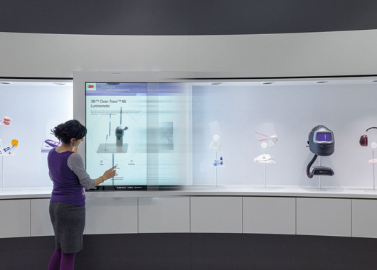  Application scenarios of interactive slide screen in various forms of exhibitions