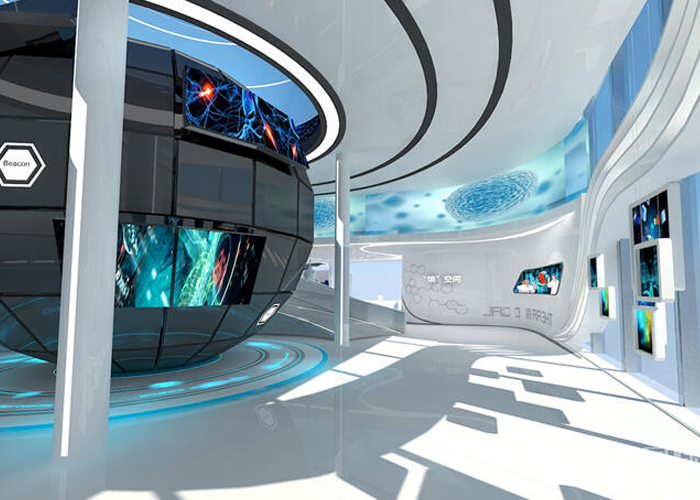  Multimedia in technology exhibition hall - curious digital technology