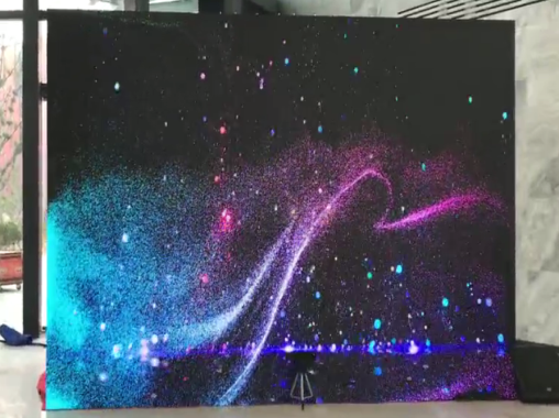  LED large screen somatosensory particle interaction kinect somatosensory interaction curious digital technology