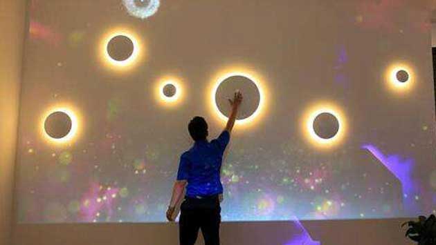  Wall interactive projection