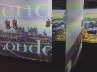  Shanghai Tian'an Qianshu Real Estate Project - Interactive interpretation of electrified glass door and projection in enterprise exhibition hall