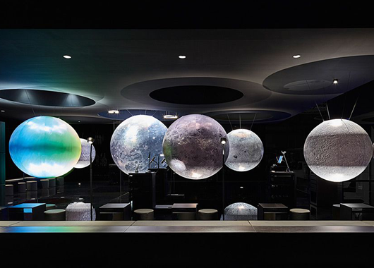  Application scenario of spherical screen projection in theme restaurant