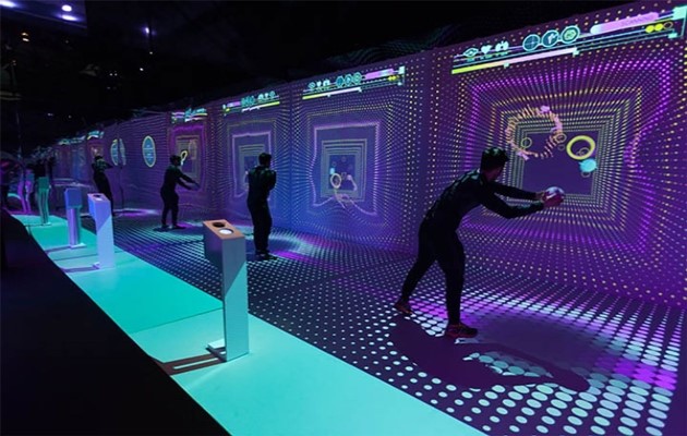  Exhibition hall multimedia - somatosensory interactive projection - Suzhou Curious Digital Technology