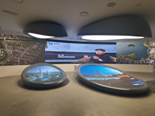  LED display splicing screen+curved screen
