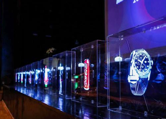  Application of Holographic Fan in Large Supermarket - Curious Digital Technology