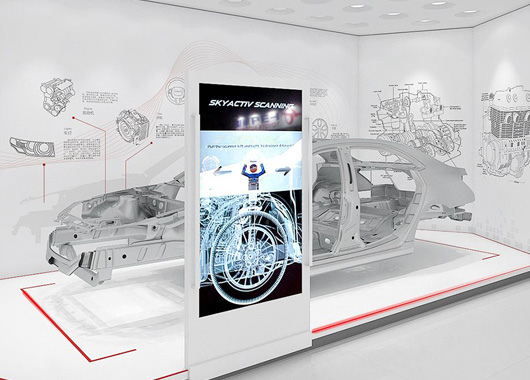  Application scenario of interactive slide screen in product launch