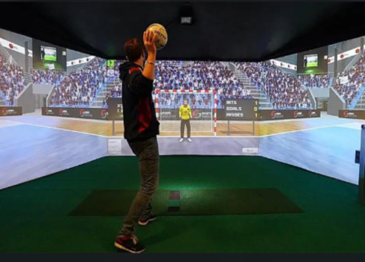  The application of interactive wall projection in sports venues