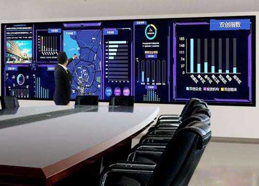  Application scenario of big data visualization and interactive big screen in the conference room