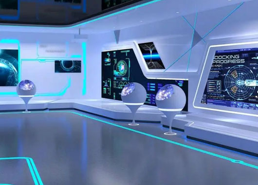  Application scenario of data visualization interactive large screen in exhibition hall
